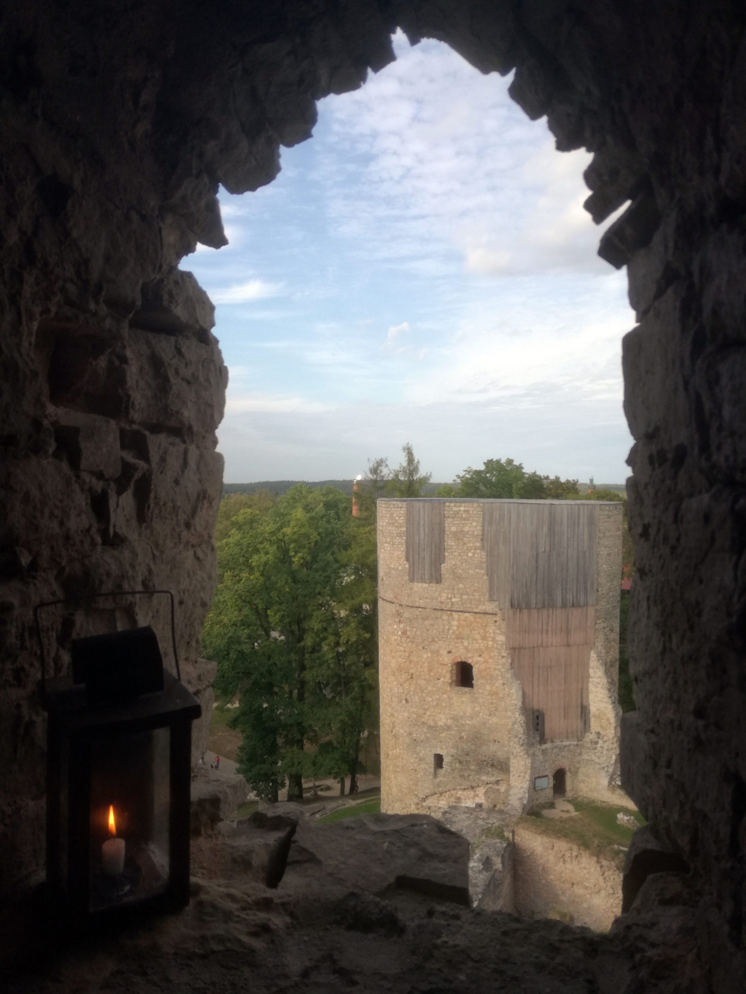 Ruine der Deutschordensburg in Cēsis