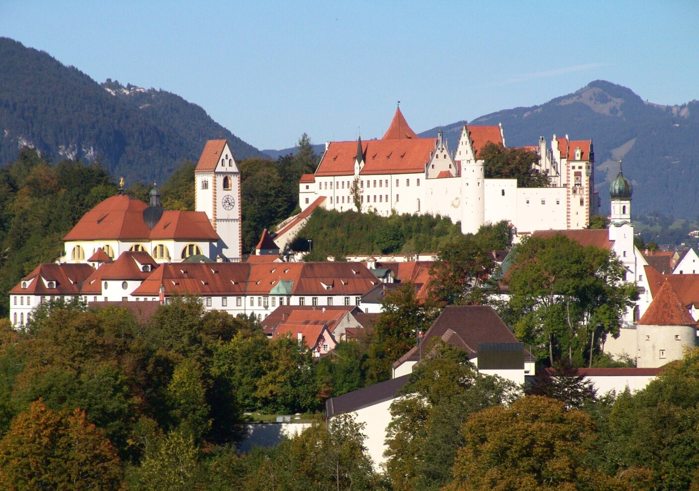 Hohes Schloss und Kloster St. Mang in Füssen
